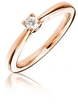 Помолвочное кольцо с бриллиантом AOG-ER-0106 из Розовое (красное) золото от Ювелирный салон Art of glow 1