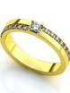 Помолвочное кольцо с бриллиантами AOG-ER-0087 из Желтое золото от Ювелирный салон Art of glow 1