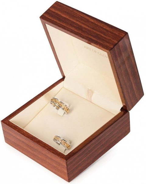 Золотые обручальные кольца AOG-obr-255 из Комбинированные от Ювелирный салон Art of glow 3