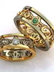 Обручальные кольца с драгоценными камнями AOG-obr-724-1 из Комбинированные от Ювелирный салон Art of glow 2