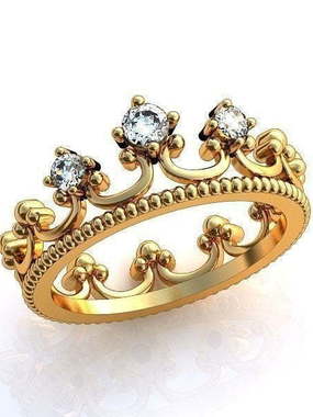 Помолвочное кольцо AOG-obr-767-10 из Розовое (красное) золото от Ювелирный салон Art of glow 1