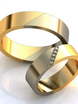 Обручальное кольцо с бриллиантовой дорожкой AOG-obr-679 из Комбинированные от Ювелирный салон Art of glow 1