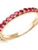 Помолвочное золотое кольцо дорожка с рубинами AOG-YMR-0020Y из Желтое золото от Ювелирный салон Art of glow 1