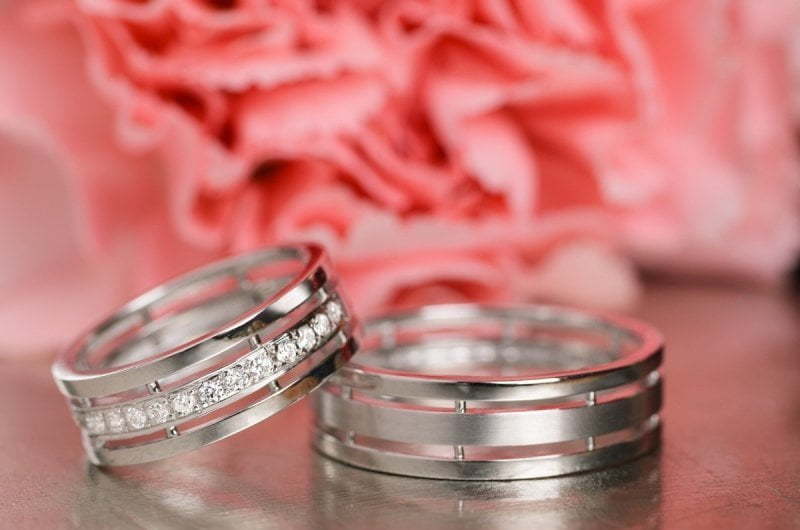Обручальные кольца с бриллиантами R-KO-1076-1 из Белое золото от Ювелирный салон Art of glow 2