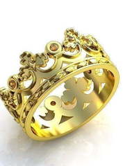 Обручальное кольцо R-KO-1093-11 из Желтое золото от Ювелирный салон Art of glow 1