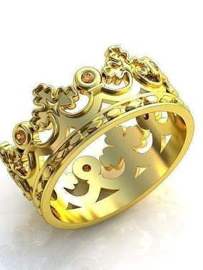 Обручальное кольцо R-KO-1093-11 из Желтое золото от Ювелирный салон Art of glow 1