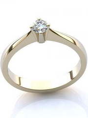 Помолвочное кольцо из белого золота с бриллиантом AOG-CER-016 из Белое золото от Ювелирный салон Art of glow 1