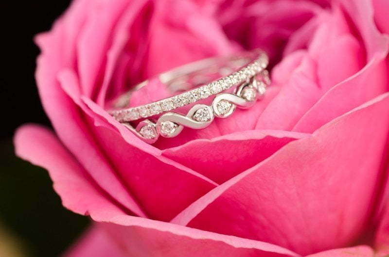 Помолвочное кольцо дорожка с бриллиантами AOG-YMR-0010 из Белое золото от Ювелирный салон Art of glow 3