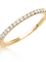 Помолвочное кольцо с дорожкой бриллиантов AOG-YMR-0010Y из Желтое золото от Ювелирный салон Art of glow 1