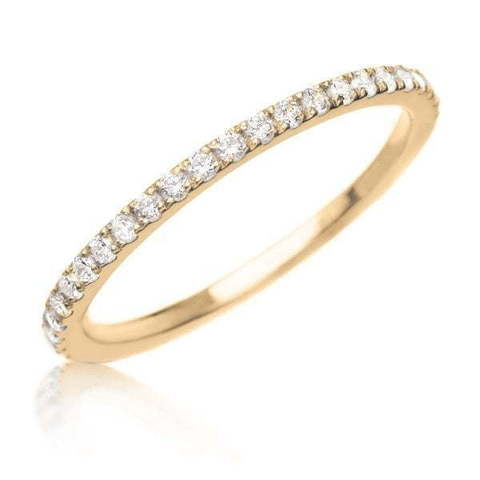 Помолвочное кольцо с дорожкой бриллиантов AOG-YMR-0010Y из Желтое золото от Ювелирный салон Art of glow 1