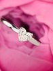 Помолвочное кольцо с бриллиантом огранки сердце AOG-ER-0119 из Белое золото от Ювелирный салон Art of glow 3