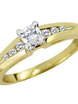 Золотое помолвочное кольцо с бриллиантами AOG-ER-0108 из Желтое золото от Ювелирный салон Art of glow 1
