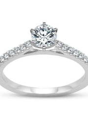 Помолвочное кольцо с бриллиантами AOG-ER-0111 из Белое золото от Ювелирный салон Art of glow 1