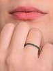 Помолвочное серебряное кольцо дорожка с зелеными фианитами AOG-YMR-0011S из Серебро от Ювелирный салон Art of glow 3