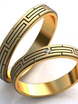 Золотые обручальные кольца AOG-obr-453 из Желтое золото от Ювелирный салон Art of glow 1