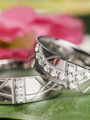 Обручальные кольца с бриллиантами AOG-obr-782 из Белое золото, Желтое золото от Ювелирный салон Art of glow 2