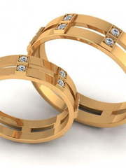 Обручальные кольца R-KO-1044 из Розовое (красное) золото от Ювелирный салон Art of glow 1