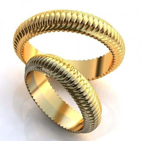 Золотые обручальные кольца AOG-obr-624 из Желтое золото от Ювелирный салон Art of glow 1
