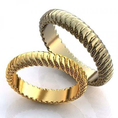 Обручальные кольца из золота AOG-obr-619 из Желтое золото от Ювелирный салон Art of glow 1
