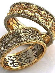 Обручальные кольца из золота AOG-obr-254 из Комбинированные от Ювелирный салон Art of glow 1