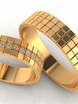 Обручальные кольца с бриллиантами AOG-OBR-416 из Белое золото, Желтое золото от Ювелирный салон Art of glow 2