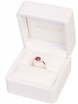 Помолвочное кольцо с рубиновым сердцем и бриллиантами AOG-ER-0062 из Белое золото от Ювелирный салон Art of glow 3