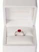 Помолвочное кольцо с рубиновым сердцем и бриллиантами AOG-ER-0062 из Белое золото от Ювелирный салон Art of glow 4