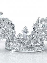 Роскошное обручальное кольцо корона в бриллиантах AOG-WR-0005 из Белое золото от Ювелирный салон Art of glow 1