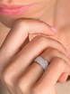 Широкое обручальное кольцо с россыпью бриллиантов AOG-WRB-002 из Белое золото от Ювелирный салон Art of glow 2