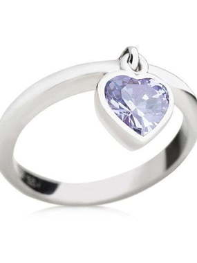 Помолвочное кольцо с сердцем AOG-YMR-0041S из Серебро от Ювелирный салон Art of glow 1
