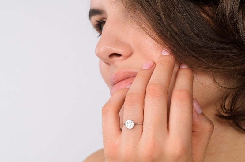 Помолвочное серебряное кольцо с монетой AOG-YMR-0033S из Серебро от Ювелирный салон Art of glow 3