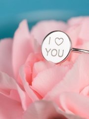 Помолвочное золотое кольцо с монетой AOG-YMR-0033 из Белое золото от Ювелирный салон Art of glow 2