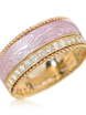 Широкие обручальные кольца с эмалью и бриллиантами AOG-WRB-050 из Комбинированные от Ювелирный салон Art of glow 2