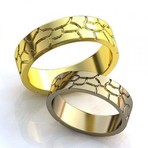 Дизайнерские обручальные кольца AOG-obr-807 из Желтое золото от Ювелирный салон Art of glow 1