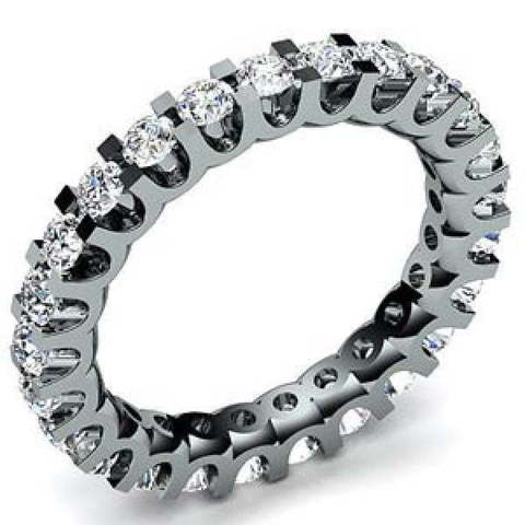 Обручальное кольцо из белого золота с крупными бриллиантами AOG-WR-0027 из Белое золото от Ювелирный салон Art of glow 1