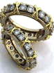 Обручальные кольца с крупными бриллиантами AOG-obr-175 из Комбинированные от Ювелирный салон Art of glow 1