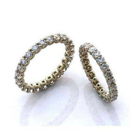 Шикарные обручальные кольца с бриллиантами по кругу R-KO-1108 из Белое золото от Ювелирный салон Art of glow 1