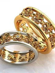 Обручальные кольца из золота AOG-obr-763 из Комбинированные от Ювелирный салон Art of glow 1