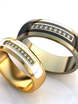 Обручальные кольца с бриллиантами и эмалью AOG-obr-808 из Желтое золото от Ювелирный салон Art of glow 1