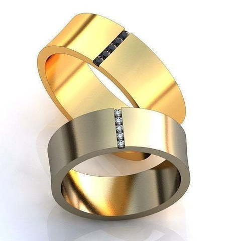 Широкие обручальные кольца AOG-obr-136 из Желтое золото от Ювелирный салон Art of glow 1