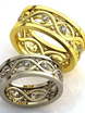 Обручальные кольца с бриллиантами AOG-obr-370 из Желтое золото от Ювелирный салон Art of glow 1