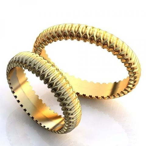 Золотые обручальные кольца AOG-obr-618 из Желтое золото от Ювелирный салон Art of glow 1