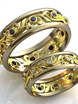Обручальные кольца из двух видов золота AOG-obr-446 из Комбинированные от Ювелирный салон Art of glow 1