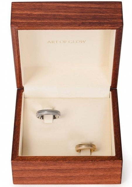 Обручальные кольца из разных видов золота AOG-obr-1393 из Желтое золото, Белое золото от Ювелирный салон Art of glow 2