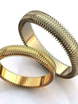 Обручальные кольца из разных видов золота AOG-obr-1393 из Белое золото, Желтое золото от Ювелирный салон Art of glow 4