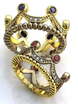 Обручальные кольца короны с драгоценными камнями AOG-obr-1527 из Комбинированные от Ювелирный салон Art of glow 1