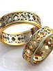 Золотые обручальные кольца с бриллиантами AOG-obr-569 из Комбинированные от Ювелирный салон Art of glow 1