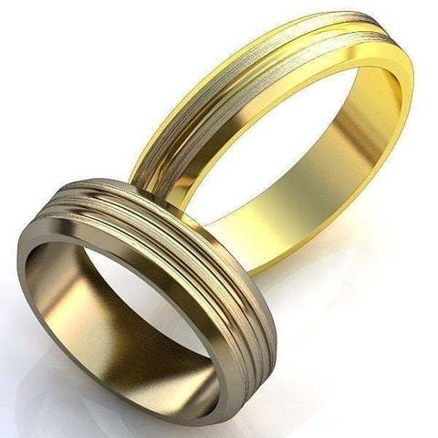 Золотые обручальные кольца AOG-obr-004 из Комбинированные от Ювелирный салон Art of glow 1