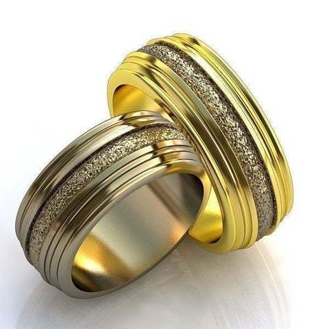 Широкое золотое обручальное кольцо AOG-obr-058 из Желтое золото от Ювелирный салон Art of glow 1