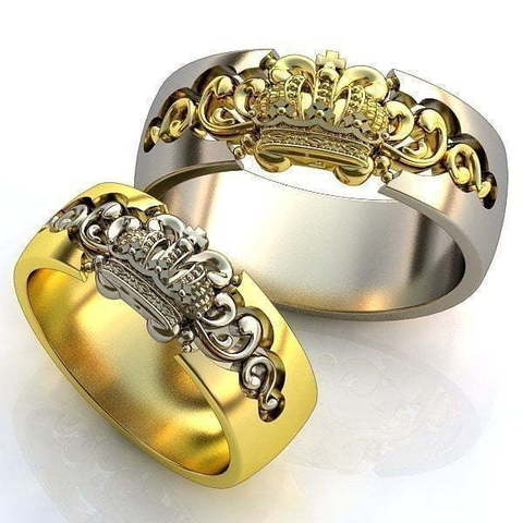Необычные обручальные кольца AOG-obr-1242 из Комбинированные от Ювелирный салон Art of glow 1